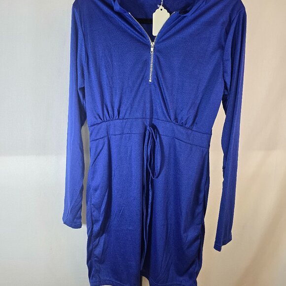 Blue Hoody Dress - Picture 2 of 3